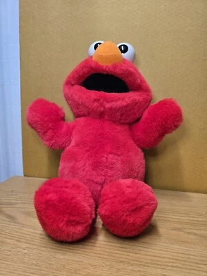 Antiguo muñeco parlante de peluche Tyco Sesame Street Tickle Me Elmo 1995 funciona sin batería Foto 1 de 4