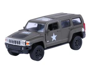 Welly Nex Scale 1:34 Diecast Model Hummer H3 Army Car Toy NEW WITH BOX - Picture 1 of 3