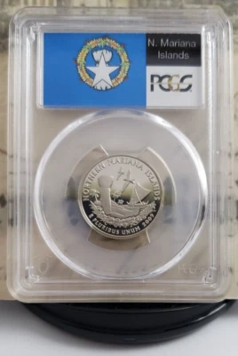 2009-S Northern Mariana Islands Quarter - PCGS PR70DCAM - Tops! 2921 - Image 1 of 4