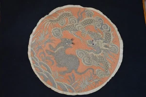 BRODERIE ASIATIQUE-EXTRÊME ORIENT-INDOCHINE-TONKIN-ANNAM-SOUVENIR COLONIAL-XIX° - Picture 1 of 6