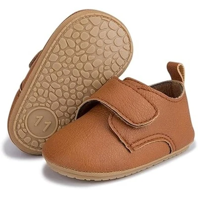 HsdsBebe Bebé Niños 12-18 Meses Marrón Tenis Cierre de Gancho y Lazo Zapatos Oxford Foto 1 de 4