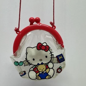 1991 Sanrio Hello Kitty Change Purse With Rope VTG HTF - Picture 1 of 5