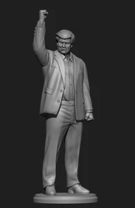 DONALD TRUMP - PRESIDENT 45 / 47 - Full model 90mm tall (with fist up) - Picture 1 of 6