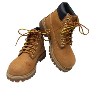 Timberland Premium Boots Wheat Nubuck 12809M Size 9 Kids / Lace Up - Picture 1 of 8