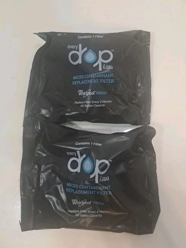 2-Universal Whirlpool Water Bottle Pitcher Every Drop Micro Contaminant Filters - Image 1 of 1