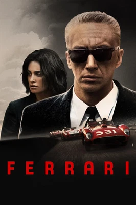 NEW FERRARI 2023 MOVIE POSTER PREMIUM WALL ART PRINT SIZE A5-A1 - Image 1 of 4