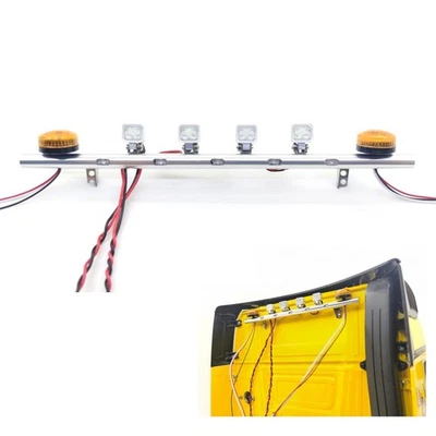 Degree Rotating Light Led Roof Lamp on 1/14 Tamiya RC Tractor Truck Vehicle - Image 1 of 3