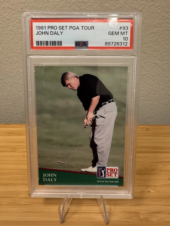 Juego profesional PGA Tour #93 1991 John Daly PSA 10 Foto 1 de 4