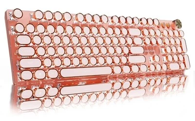 EWEADN V20 Typewriter Style Wireless Mechanical Keyboard - ROSE GOLD  - Image 1 of 4