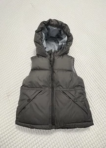 Zara Kids Puffer Vest Size 3/4 Years Dark Gray With Blue Lining  - Picture 1 of 6