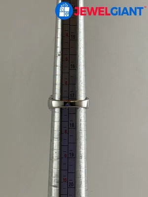 STERLING SILVER UD DIAMOND RING SIZE 6.75 7.1G #FP384 - Image 1 of 4