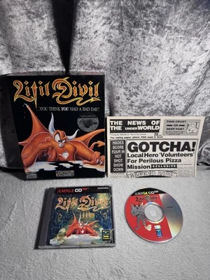 Commodore Amiga CD32 Litil Divil Game Complete In Big Box PAL UK Tested - Image 1 of 4