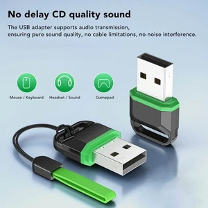Usb Bt Adapter For Pc Lossless Transmission Wireless Bt 5.3 Dongle Receive AM - Afbeelding 1 van 24