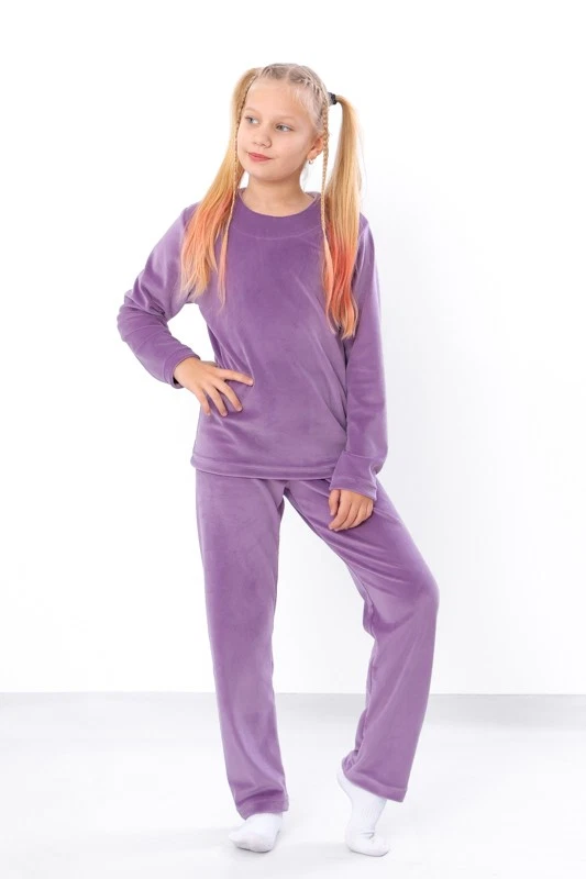 Girls’ Velour Pajama Set – Warm Plush & Elegant Design, Winter,  Nosi svoe 63... - Image 1 of 1