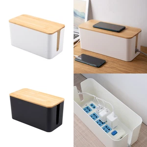 Large Cable Wire Cord Storage Box Case Management Socket Tidy Safety Organizer - Picture 1 of 14