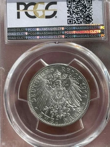 PCGS MS 63 1906-F 2 Mark Wurttemberg - Picture 1 of 2