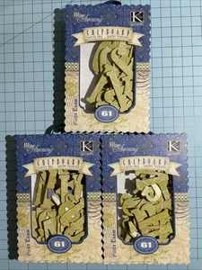 K & Company ‘Blue Awning’ Chipboard Alphabet Scrapbooking Crafts Letters Lot - Picture 1 of 2