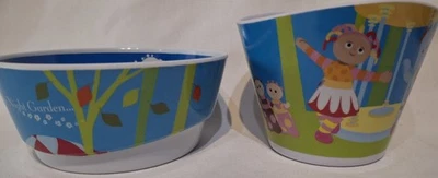 Juego de cuencos y tazas de melamina para anidar en el jardín nocturno Foto 1 de 4