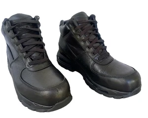 Nike Air Max Goadome Shoes 865031-009 ACG Triple Black Leather Size 11 WORN ONCE - Picture 1 of 5