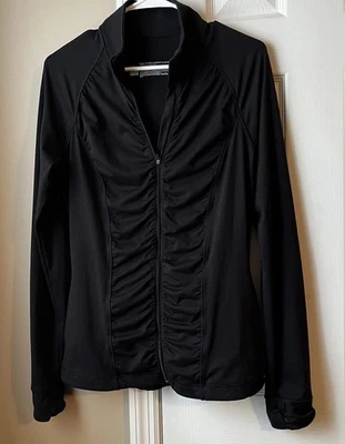 Chaqueta Victoria’s Secret VSX Sport Knockout Negra Cremallera Completa. Mujer’s Mediano Foto 1 de 4