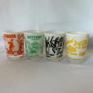 MCM Federal Glass, Bar Ware, Canadian Frosted 4 oz Jigger, set of 4 - Bild 1 von 19