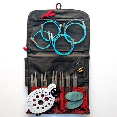 HiyaHiya austauschbares Rundstricknadel-Set - scharfer Stahl Bambus 4" 5"