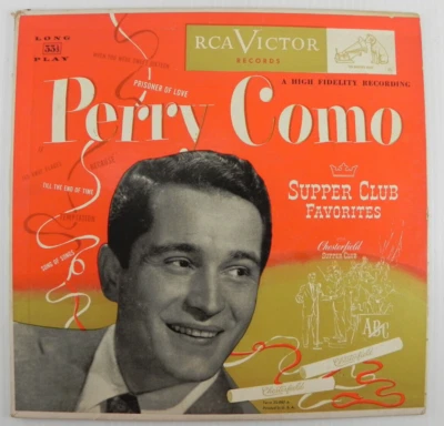 Perry Como – Supper Club Favorites ~ 1952 RCA Victor LPM 3044 10" LP - Image 1 of 4
