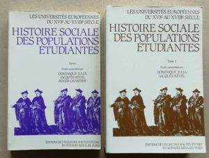 Histoire sociale des populations étudiantes T 1 & T 2 D JULIA & J REVEL  - Picture 1 of 3
