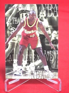 Scheda Basket MOOKIE BLAYLOCK FLEER 1994-95 #1 All Defensive Team INSERT - Foto 1 di 1