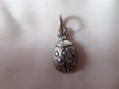 ciondolo in argento 800 a forma di coccinella - Immagine 1 di 2