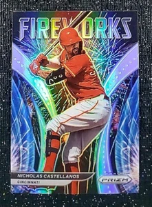 Nicholas Castellanos 2022 Panini Prizm Fireworks Refractor Phillies - Picture 1 of 2