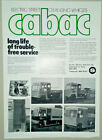 Cabac Electric Street Cleansing Vehicles Brochure/Leaflet 1977