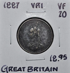 1887 Great Britain Shilling - Picture 1 of 2