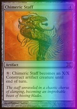 Magic the Gathering MTG Chimeric Staff (313) Tenth Edition   LP FOIL