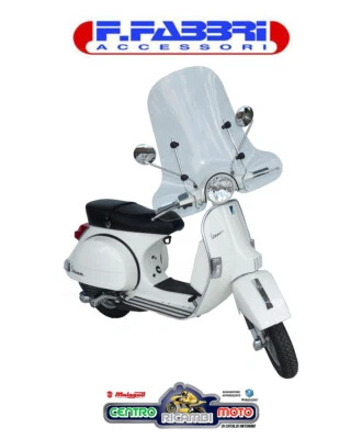 Parabrezza Paravento Alto Completo Di Attacchi Fabbri Vespa Pk XL  - Immagine 1 di 3