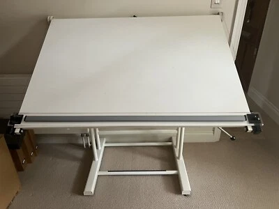 A0 Blundell Harling Weymouth Forum Drawing board With Parallel Motion - Image 1 of 4