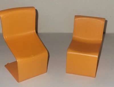 Lote de 2 sillas vintage de muebles Barbie Dream House años 70, como están Foto 1 de 2