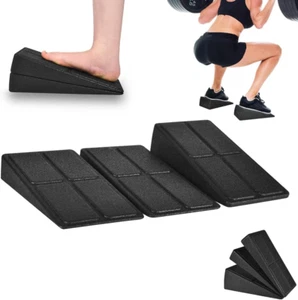 Slant Board Squat Wedge for Calf Stretching,3 Pcs 12" X 6.3" Foot Stretcher Bala - Picture 1 of 12