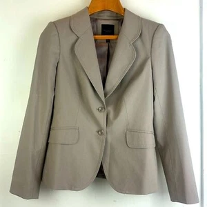 The Limited Collection Tan Beige Fitted Career Blazer Work Suit Jacket Size 6 - Picture 1 of 12