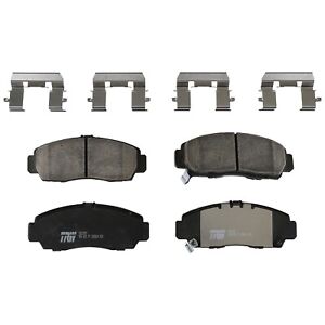 TRW Pro Front Ceramic Slotted Brake Pads Set for Acura CL RL TL TSX Honda Accord
