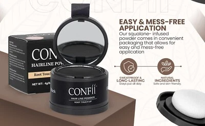 CONFII® Hairline Powder Hair Shadow Root Cover Up Hair Edge Control Cover Grey