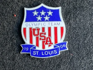 PIN PINS ENAMEL OLYMPIC GAME JO OLYMPIQUE USA SAINT LOUIS 1904 VERSION ARGENTE - Picture 1 of 1