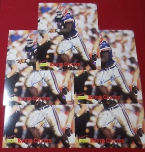 1995 Signature Rookies Kevin Carter Autograph Lot of 5 On Card AUTO 8X10 NICE - Picture 1 of 2