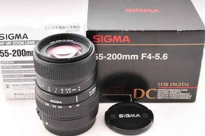 [COMO NUEVO] Lente teleobjetivo Sigma 55-200 mm F4-5,6 DC ZOOM AF para Canon EF de JAPÓN Foto 1 de 4