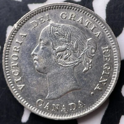 1891 Canada 5 Cents Lot#JM9031 Silver! High Grade! Beautiful! - Image 1 of 2