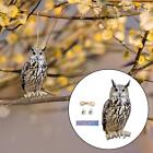 Fake Owl Decoration Realistic Owl to Frighten Birds Owl Decoy Bird Scarer for