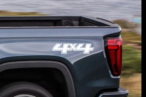 2 CHEVY SILVERADO 4x4 DECALS STICKERS for GMC SIERRA TRUCK BED USA  - Picture 1 of 12