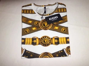 Versace Versus Women's Print Belt Size M T-Shirt Rare - Picture 1 of 3