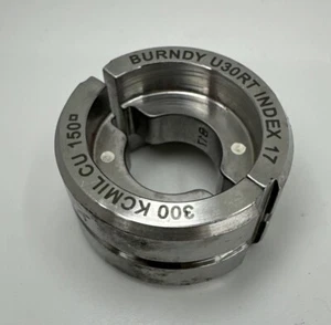 Burndy U30RT Crimping Die Stainless Steel Hydraulic Crimper Index 17 - Picture 1 of 3