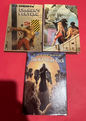 Chanur Novels C.J. Cherryh Lot/Set/Series HC DJ BCE Kif Strik/Venture/Homecoming - Image 1 of 4